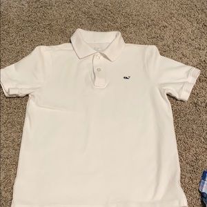 Boys vineyard vines white polo